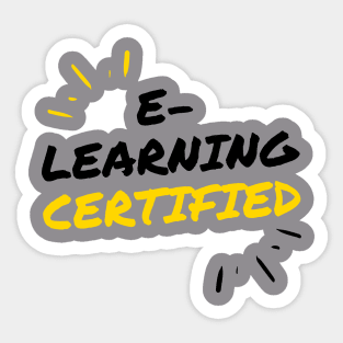 E-Learning Certified Sticker